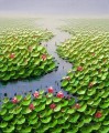 Lotus pond 3D Texture